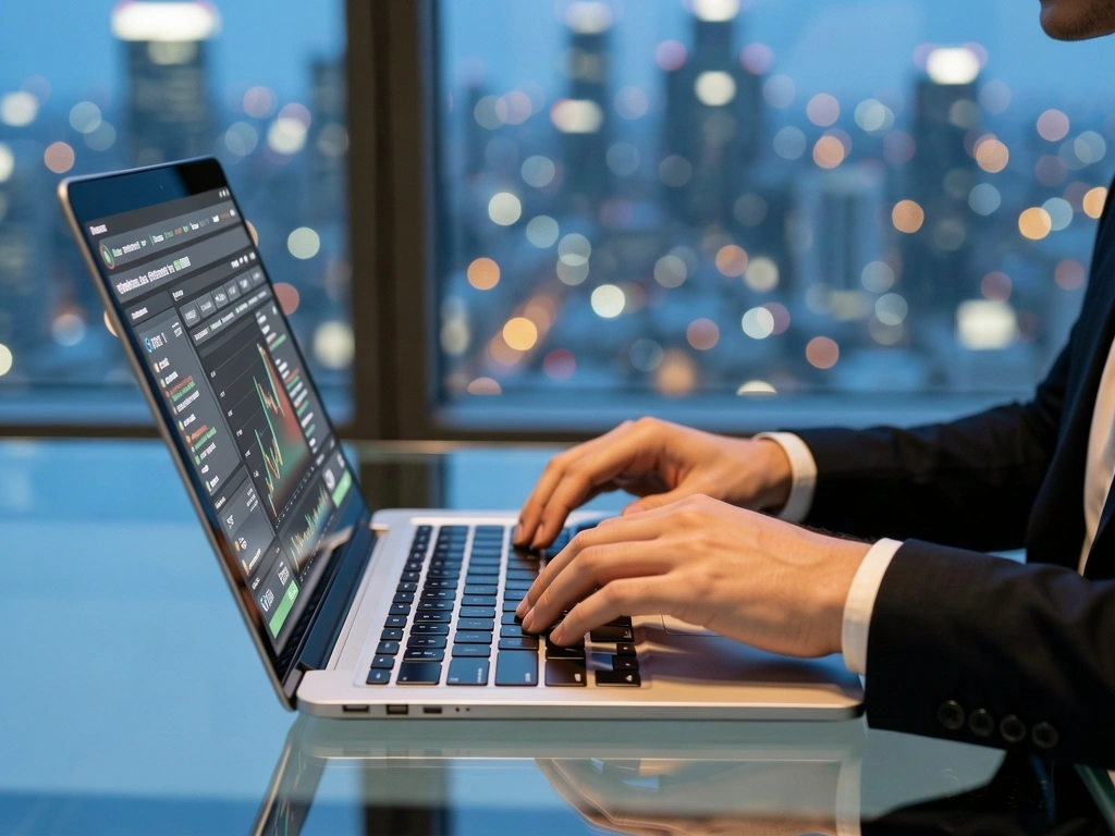 Analista trabajando en optimización estratégica